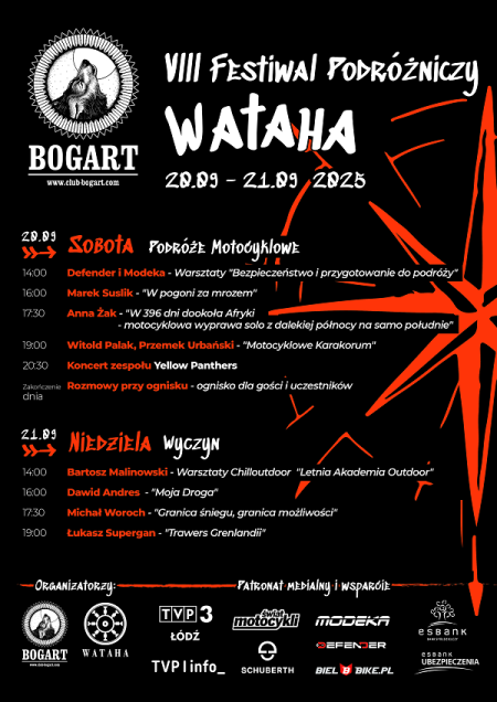 VIII Festiwal Podróżniczy Wataha - festiwal