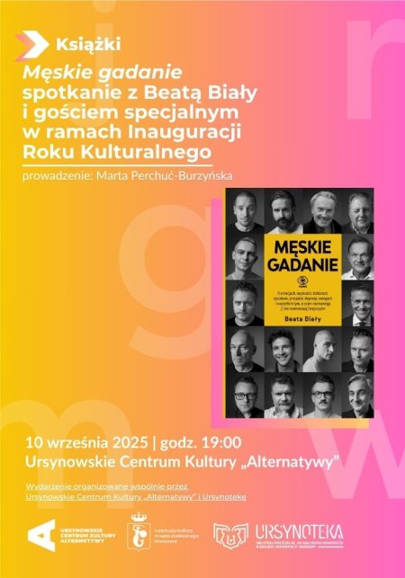 „Męskie gadanie” | spotkanie z Beatą Biały i gościem specjalnym - inne