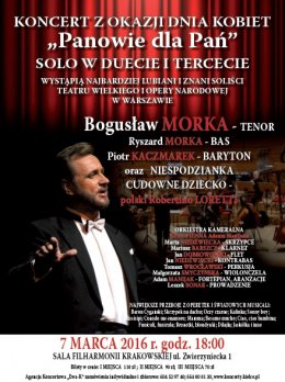 Bogusław Morka - Koncert z okazji DNIA KOBIET - Bilety na koncert