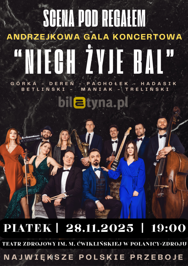 Andrzejkowa noc przebojów || Artyści sceny pod regałem - koncert andrzejkowy