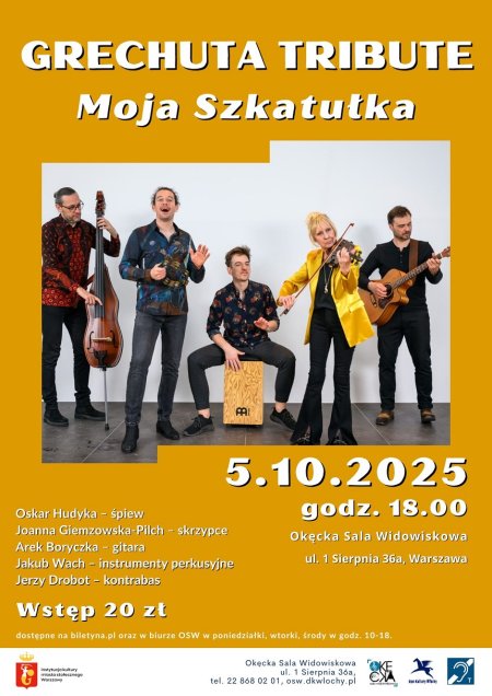 Moja Szkatułka – Grechuta Tribute - koncert