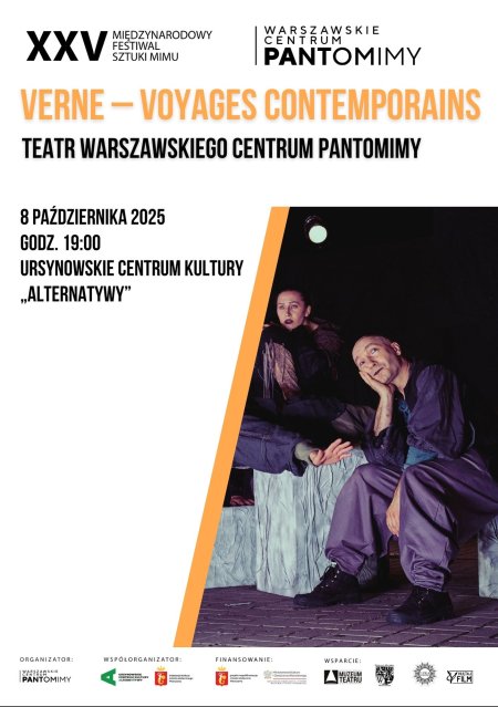 „Verne – Voyages contemporains” | sceniczna premiera spektaklu Warszawskiego Centrum Pantomimy| koncepcja spektaklu: Krzysztof Czubaszek | scenariusz i reżyseria: Bartłomiej Ostapczuk - spektakl