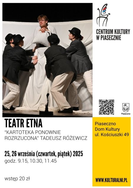 &quot;Kartoteka ponownie rozrzucona&quot; Tadeusz Różewicz - Teatr Etna - spektakl