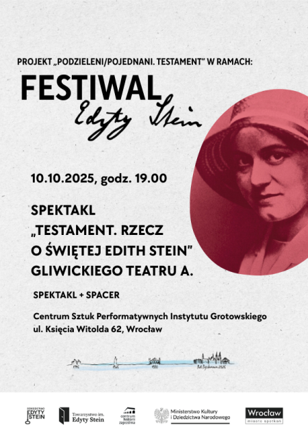 Testament. Rzecz o Świętej Edith Stein - spektakl