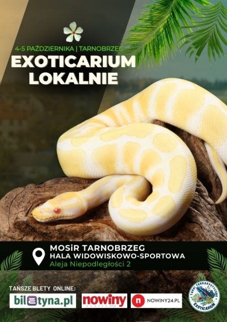 EXOTICARIUM LOKALNIE Targi Terrarystyczne Tarnobrzeg dwudniowe 4-5 października - targi