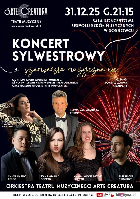 Koncert Sylwestrowy Arte Creatura. Szampańska Muzyczna Noc - koncert