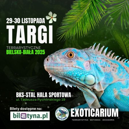 EXOTICARIUM Targi Terrarystyczne Bielsko-Biała dwudniowe 29-30 listopada - targi
