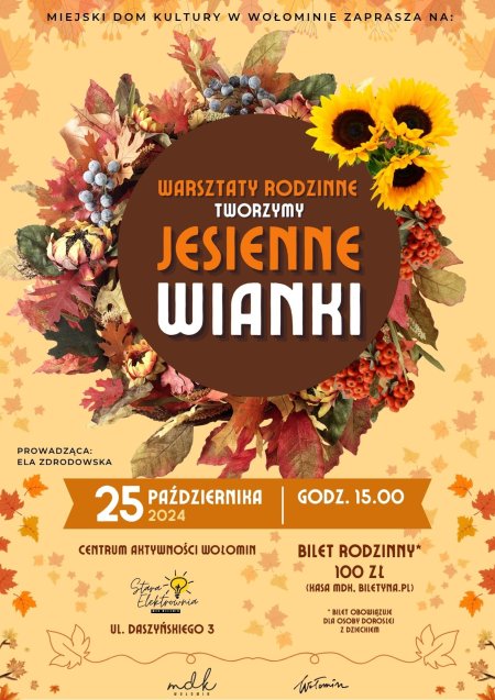 Warsztaty rodzinne | Tworzymy jesienne wianki - inne