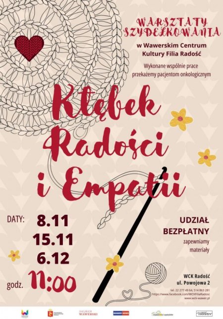 Warsztaty szydełkowania „Kłębek Radości i Empatii” - inne