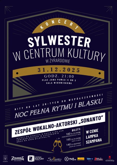 Centrum Kultury w Żyrardowie, Noc pełna rytmu i blasku, zespół wokalno-aktorski &quot;Sonanto&quot; - koncert