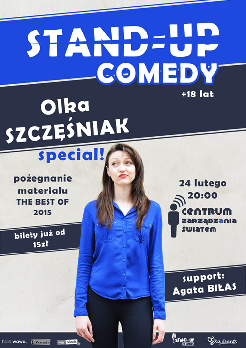 Olka Szczęśniak STANDUP COMEDY Bilety Online, Opis, Recenzje