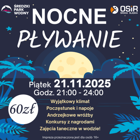 Nocne Pływanie w Średzkim Parku Wodnym - inne