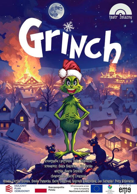 Widowisko muzyczno-teatralne - GRINCH - dla dzieci