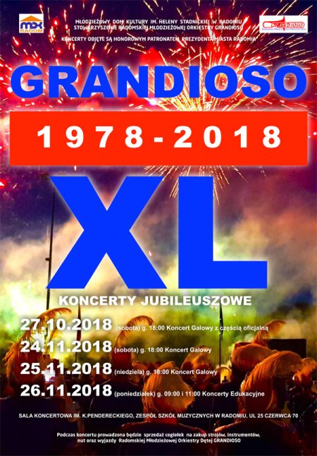 Koncert Grandioso XL - Jubileusz 40-lecia Orkiestry - koncert