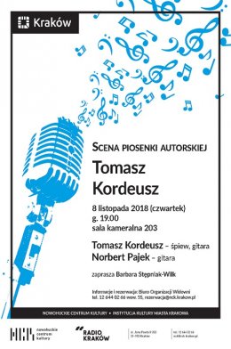 Scena piosenki autorskiej…Tomasz Kordeusz - koncert