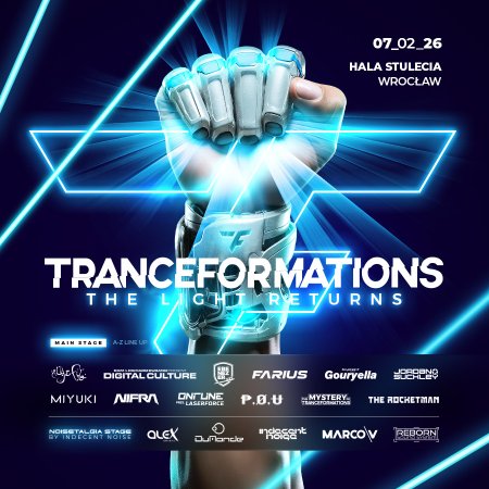 Tranceformations 2026 - koncert
