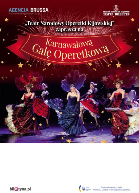 Koncert Karnawałowy - Wielka Gala Operetkowo-Musicalowa: Teatr Narodowy Operetki Kijowskiej - koncert