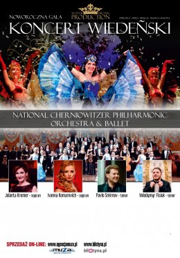 Wiedeńska Gala Noworoczna 2019 - Johann Strauss Gala - National Cherniowitzer Philharmonic Orchestra & Ballet - koncert