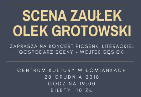 Olek Grotowski // Scena Zaułek - koncert