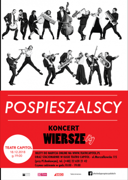 POSPIESZALSCY - KONCERT WIERSZEM - koncert