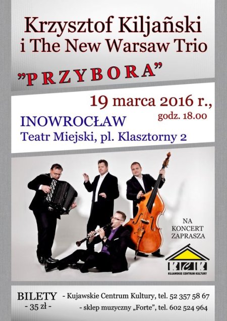 Krzysztof Kiljański &amp; The New Warsaw Trio - album PRZYBORA - koncert