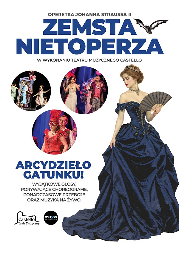 "Zemsta Nietoperza", operetka Johanna Straussa w wykonaniu Teatru Castello Cieszyn