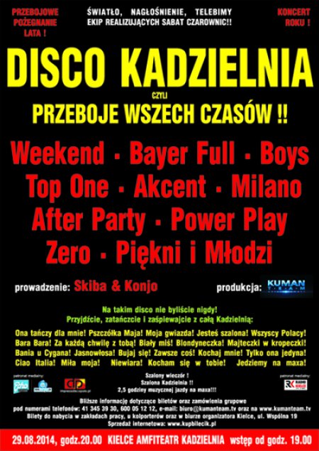 Disco Kadzielnia czyli Przeboje Wszech Czasów - koncert