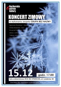 KONCERT ZIMOWY - koncert