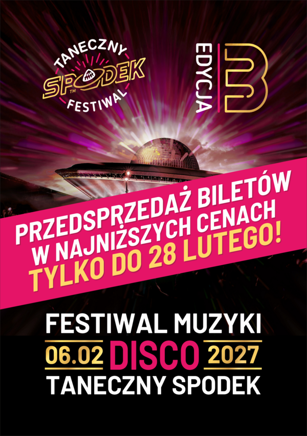 Festiwal Muzyki Disco - Taneczny Spodek 2027 Katowice