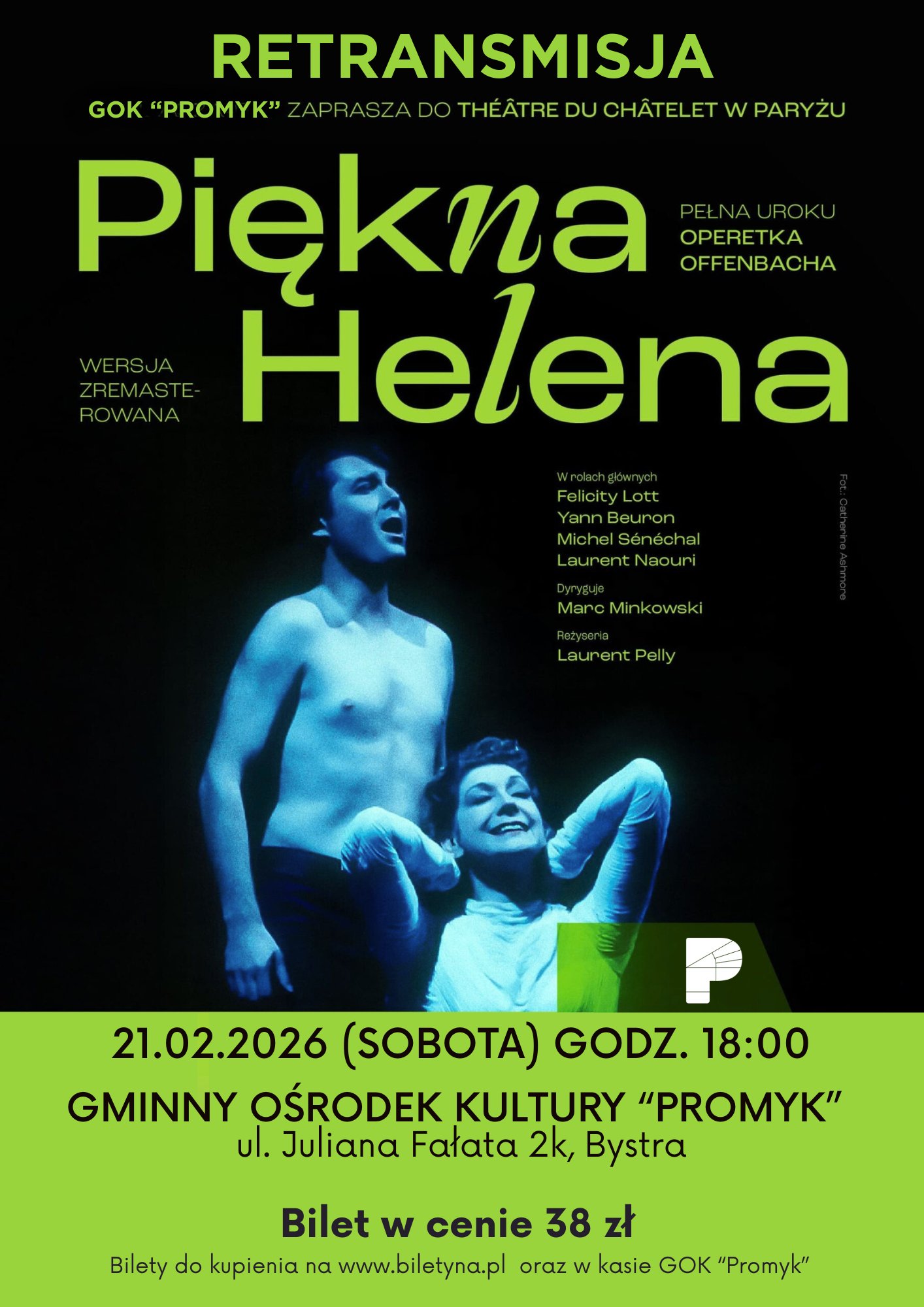 Operetka "Piękna Helena" - retransmisja z Theatre du Chatelet w Paryżu Poznań