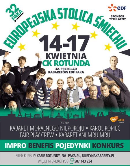 XXXII EDF PAKA -  Europejska Stolica Śmiechu - kabaret