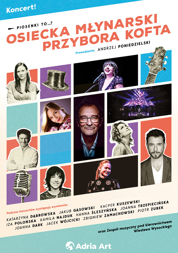 Piosenki to...? - koncert Osiecka, Młynarski, Przybora, Kofta. Poznań