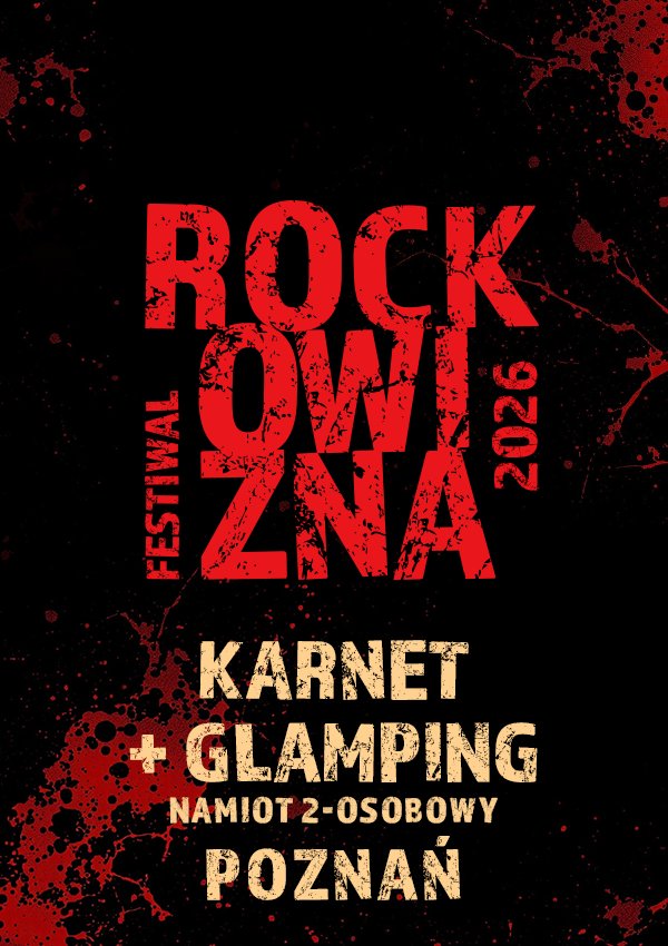 KARNET 3-DNIOWY (2 os.) + GLAMPING (namiot 2 os.) - Rockowizna Festiwal 2026 Poznań Poznań