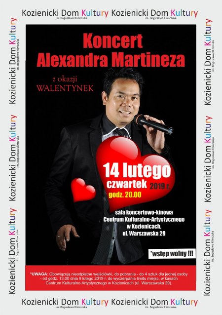 Koncert Alexandra Martineza z okazji „Walentynek” - koncert