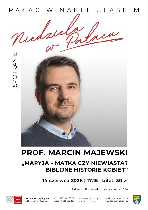 Prof. Marcin Majewski spotkanie pt. "„Maryja – Matka czy Niewiasta? Biblijne historie kobiet” Nakło Śląskie