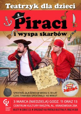 Teatr Blaszany Bębenek - "Piraci i wyspa skarbów" - dla dzieci