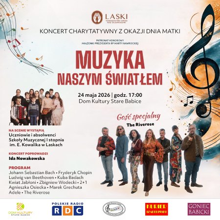 Muzyka naszym światłem - koncert z okazji Dnia Matki  - koncert