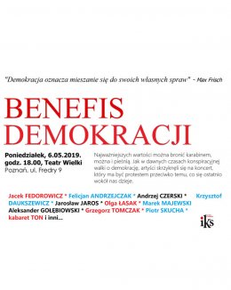Benefis demokracji - Bilety na koncert