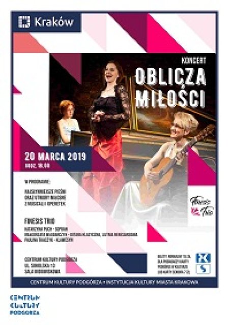 Koncert "Oblicza miłości" w wykonaniu Finesis Trio - koncert