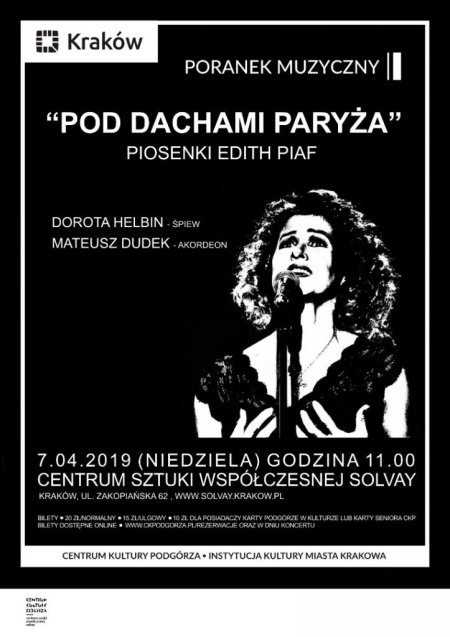 Cykliczny Poranek Muzyczny "Pod Dachami Paryża" - koncert