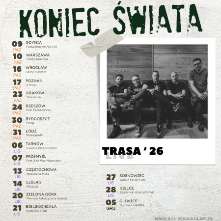 Koniec Świata - Trasa '26 - koncert
