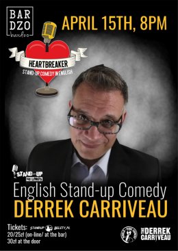 Derrek Carriveau: English stand-up comedy | with support - stand-up