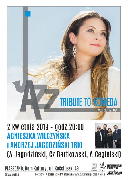 Wtorek Jazzowy - TRIBUTE TO KOMEDA - koncert