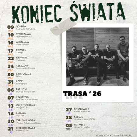 Koniec Świata - Trasa '26 - koncert