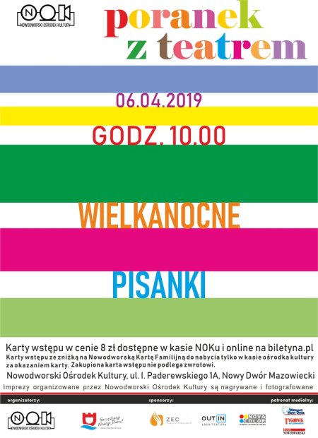 Poranek z Teatrem "Wielkanocne pisanki" - dla dzieci