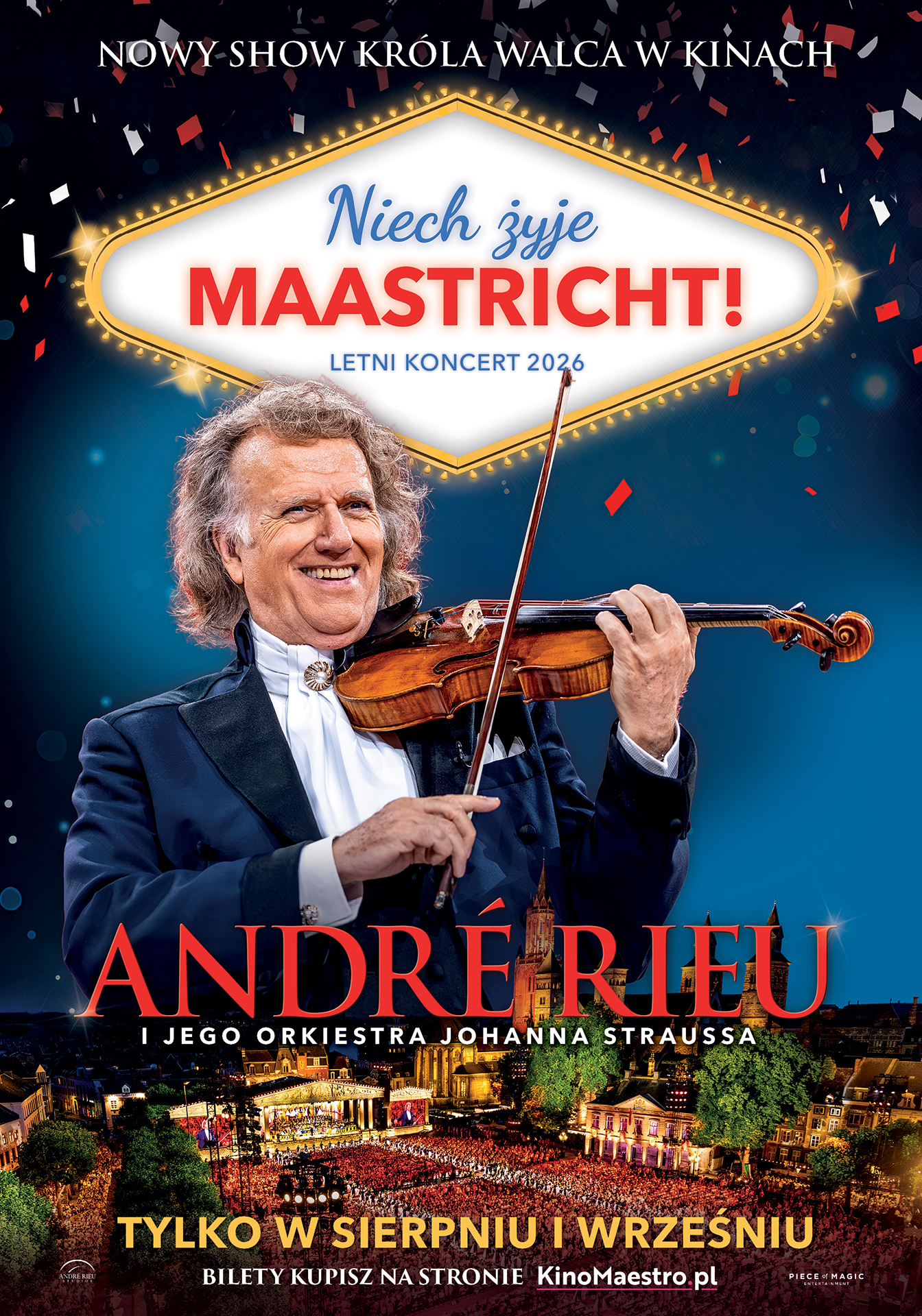 „André Rieu. Niech żyje Maastricht!” Retransmisja letniego koncertu z Maastricht 2026 Bystra