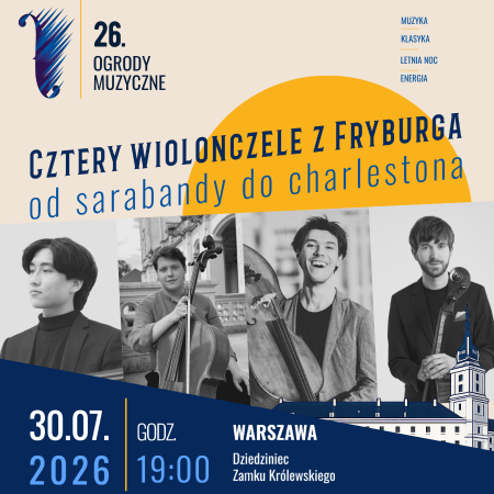 Cztery wiolonczele z Fryburga - od sarabandy do charlestona - koncert