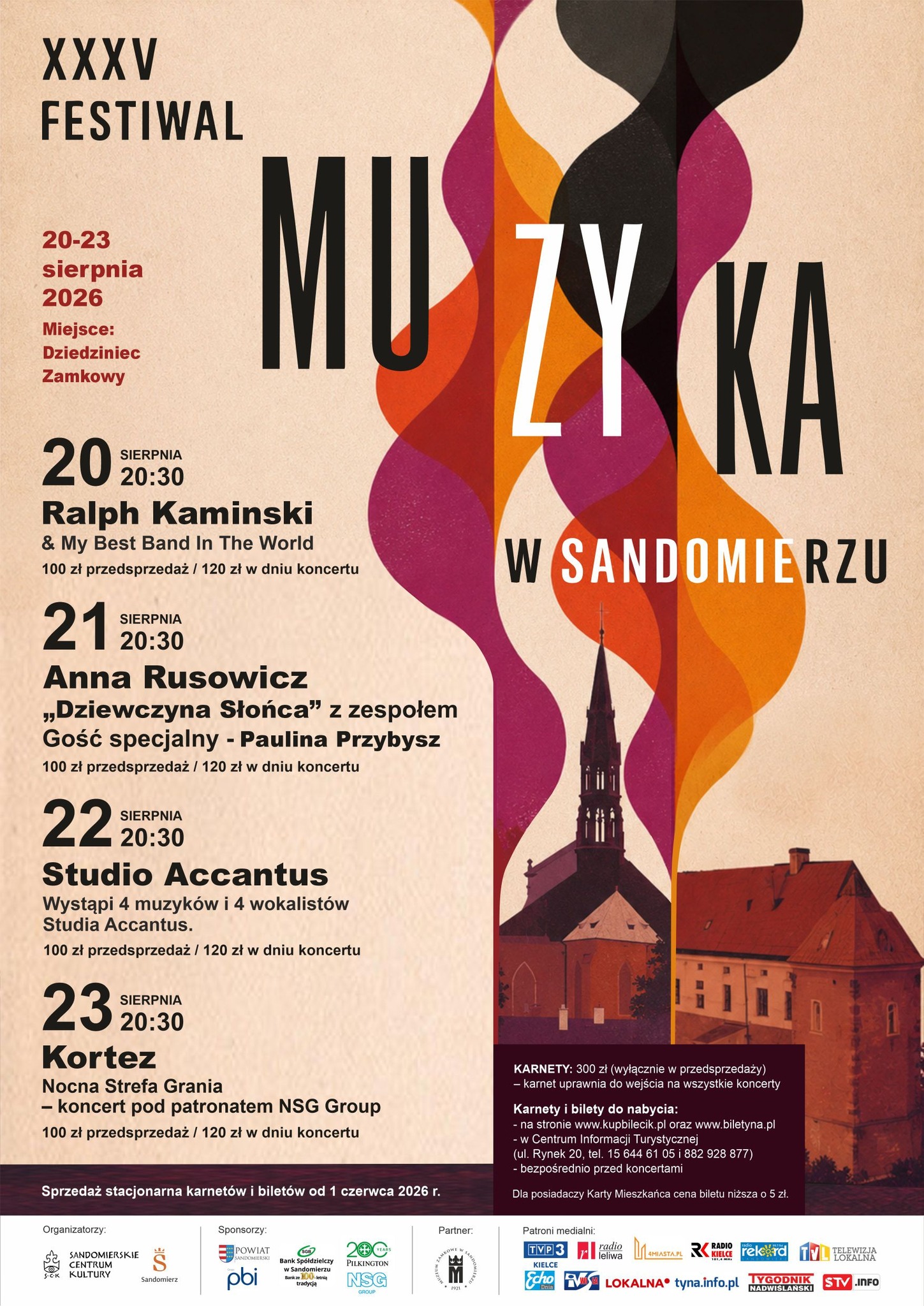 XXXV Festiwal Muzyka w Sandomierzu Sandomierz