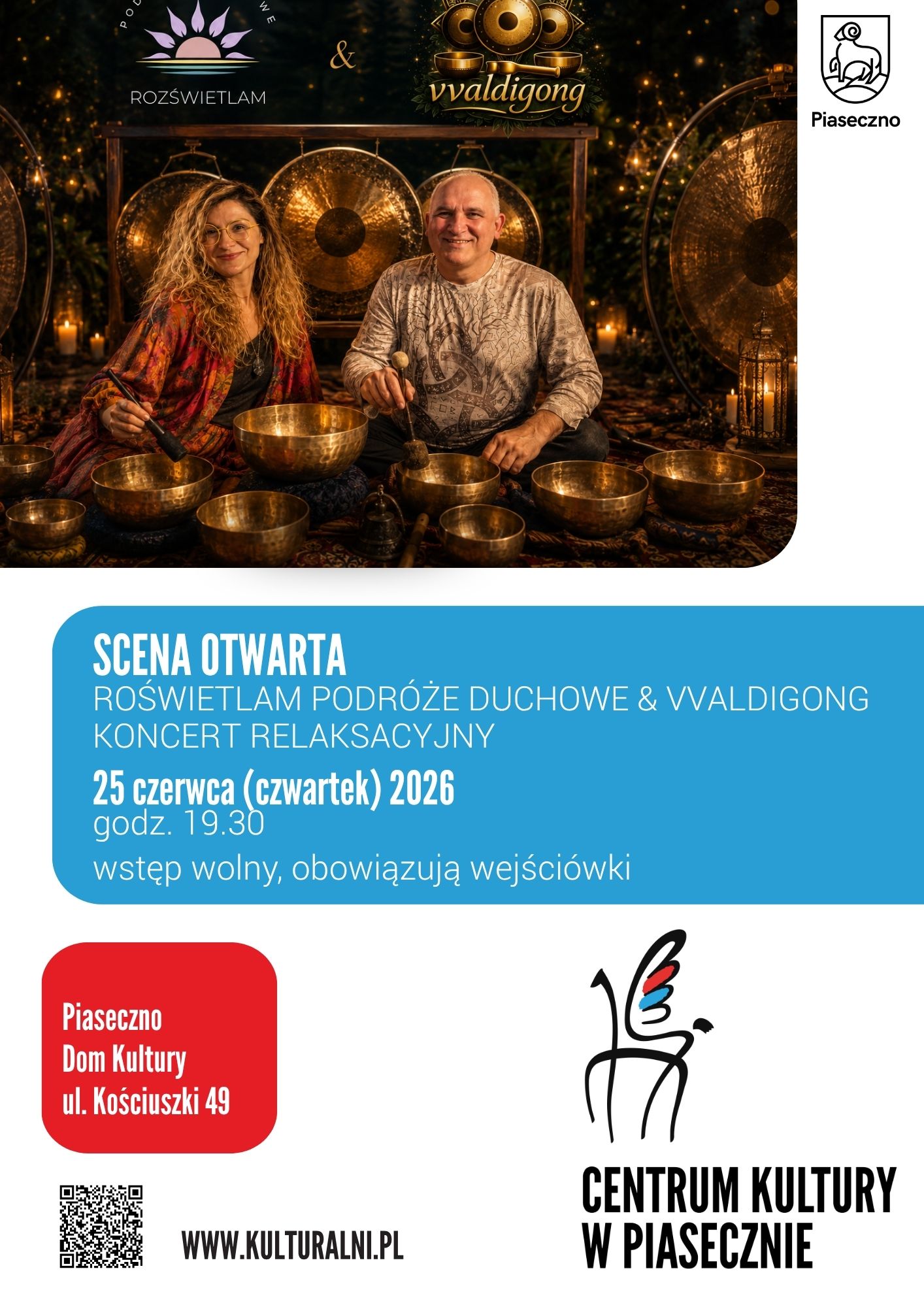 SCENA OTWARTA - koncert relaksacyjny. Dom Kultury, Piaseczno Piaseczno