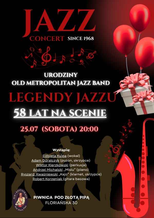 Legendy Jazzu - Old Metropolitan Band - 58 lat na scenie Kraków